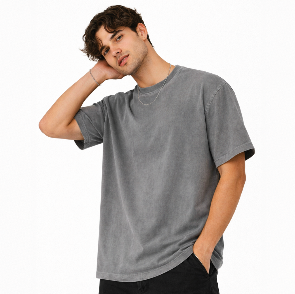 Vintage Washed Oversized Cotton T-Shirt