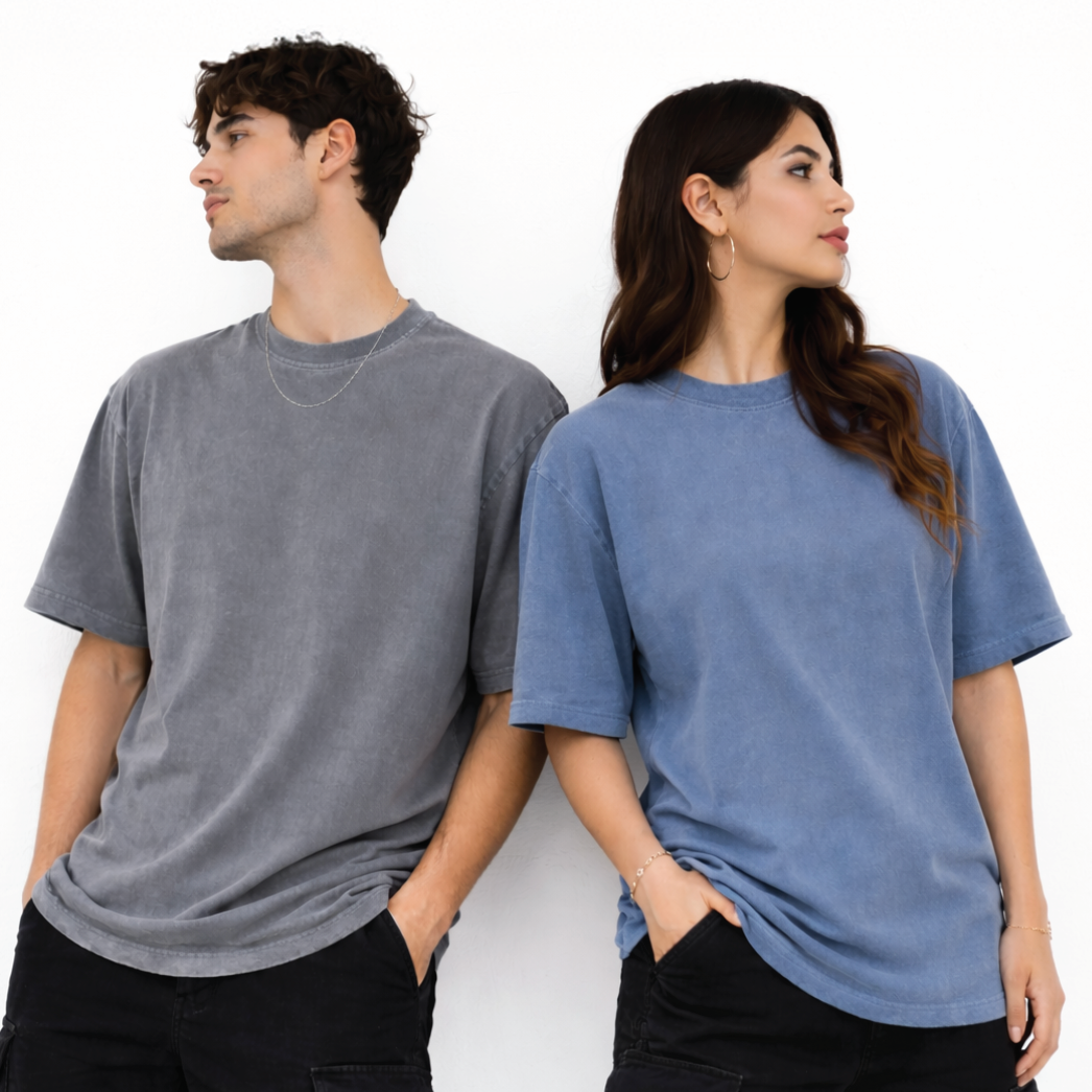 Vintage Washed Oversized Cotton T-Shirt