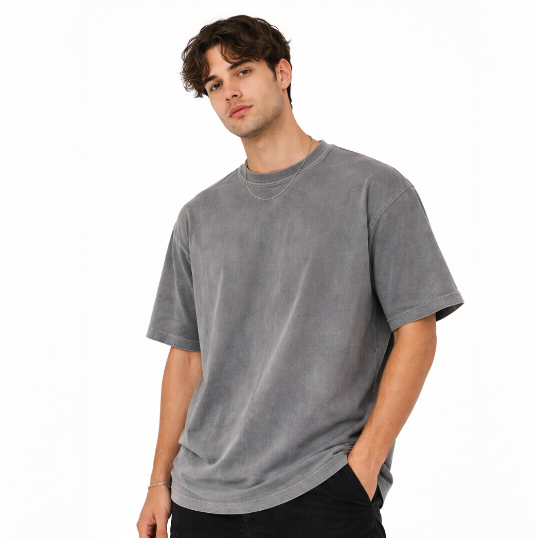 Vintage Washed Oversized Cotton T-Shirt