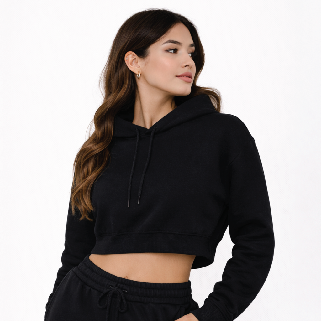 Essential Cropped Hoodie